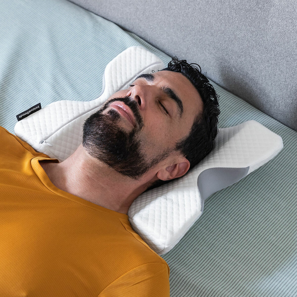 "INNOVADUO" – Almohada Cervical Viscoelástica para Parejas con Diseño Ergonómico